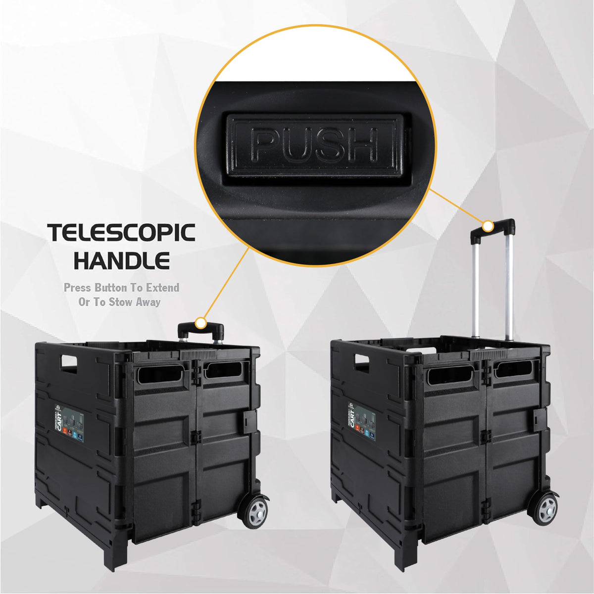 Durable polypropylene frame of the Grand Pack-N-Roll