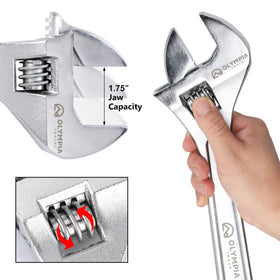 Olympia Tools knurled adjusting worm provides secure grip