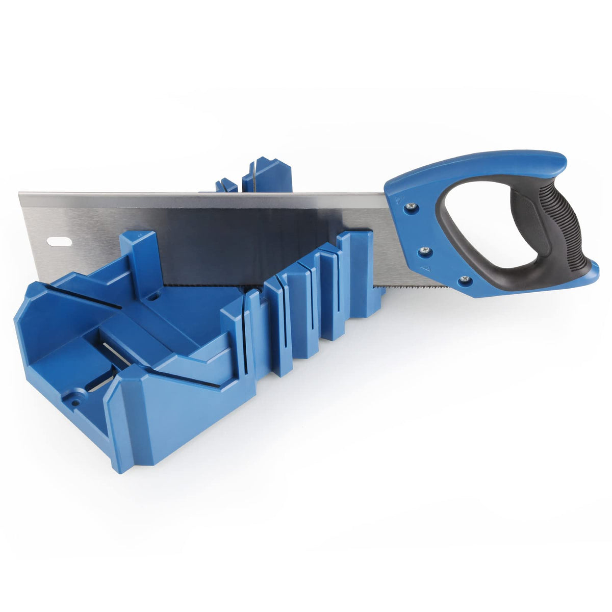 Olympia Tools mitre box with 90-degree slot for precise cuts