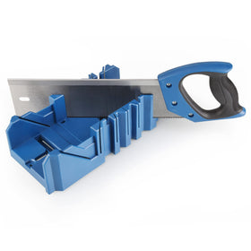 Olympia Tools mitre box with 90-degree slot for precise cuts