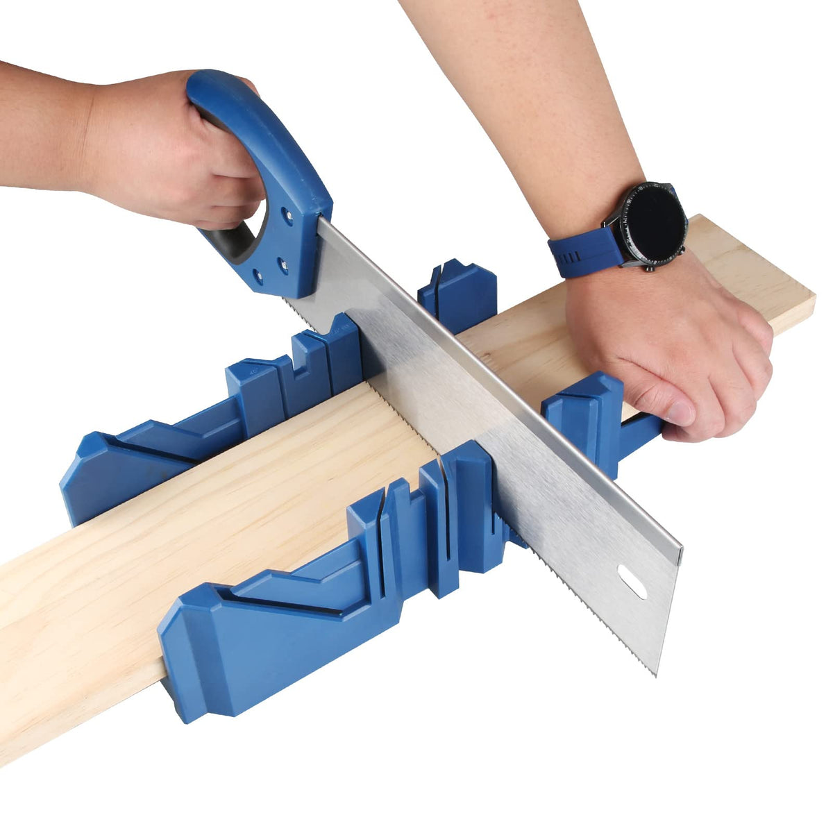 Olympia Tools mitre box dimensions 11x5x3-4 inches for compact workspaces