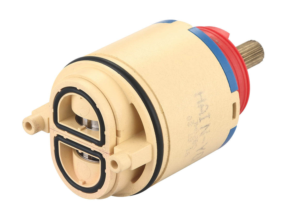 Olympia tub/shower valve fit image showing direct compatibility with replacement cartridge.