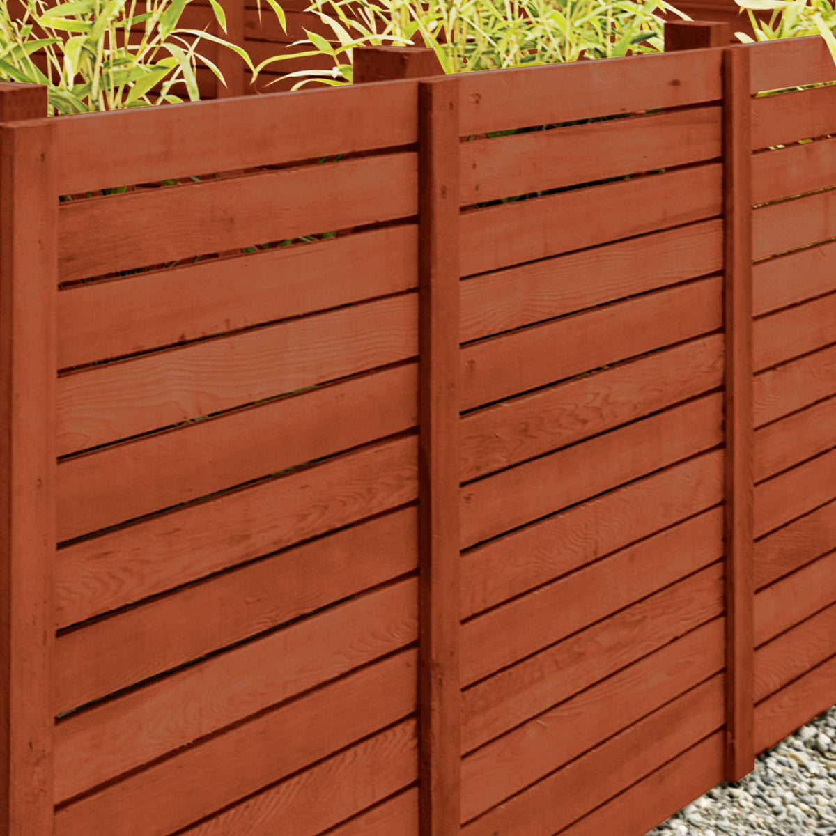 OLYMPIC WaterGuard Sequoia Red on deck surface for waterproofing