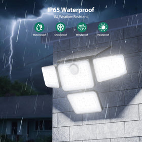 omibee 3000LM solar lights IP65 waterproof for all-weather use