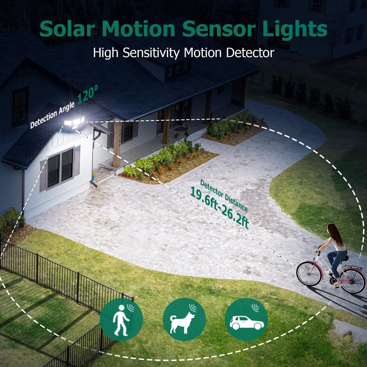 omibee 6500K brightness delivers daylight-like clarity for steps and entrances