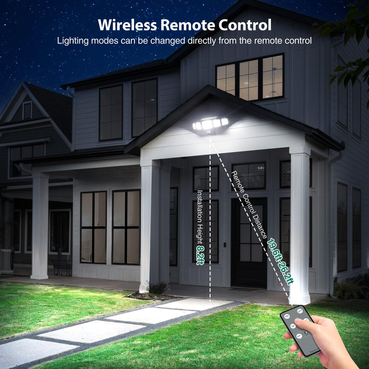Omibee garden security pack keeps entrances well-lit around the clock
