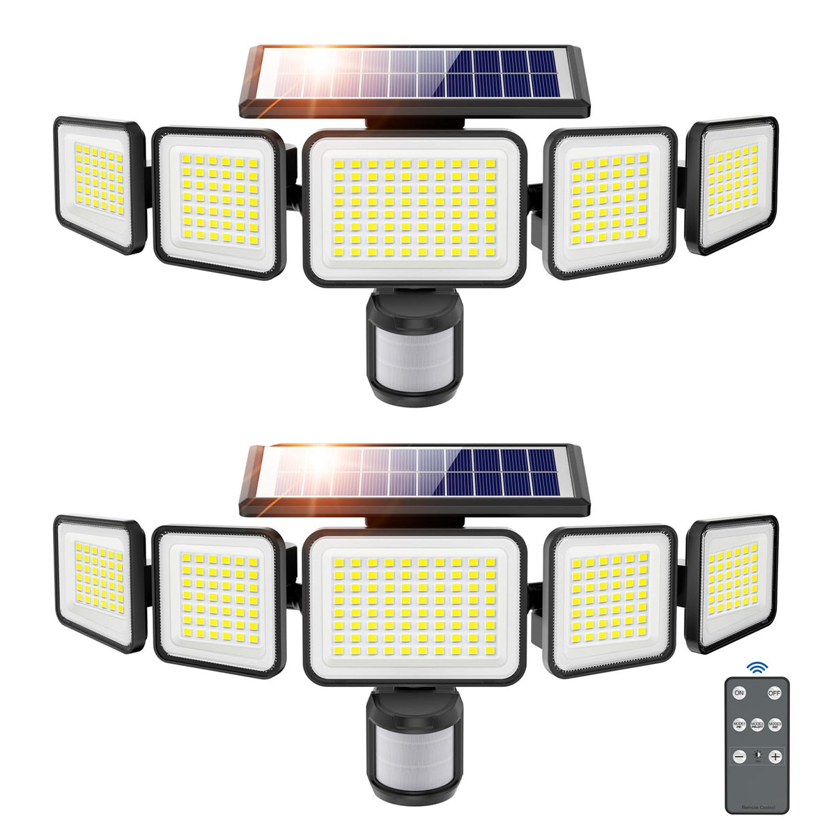 Omibee solar lights outdoor 4000lm illuminate large spaces and enhance nighttime safety