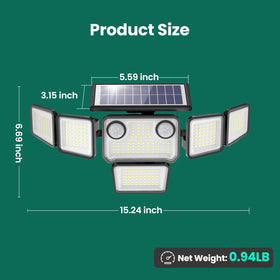 Omibee solar lights remote control enables quick mode changes and energy management.