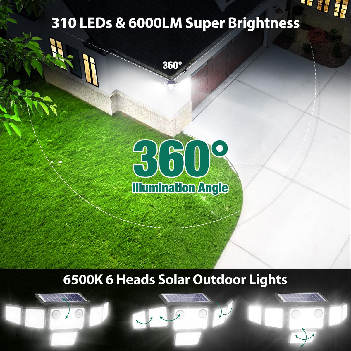 Omibee solar motion sensors highlight entry paths with responsive lighting.