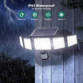 Omibee solar panel and 2200mAh battery power reliable nightly lighting