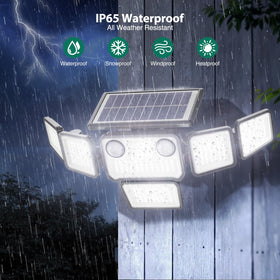 Omibee solar panel and battery deliver reliable daytime charging and nighttime illumination.