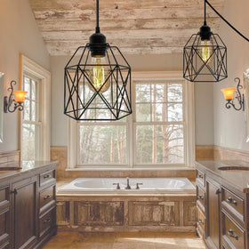 OmiSun farmhouse pendant lighting ideal for kitchen and dining areas.