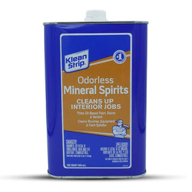 Pouring action of OMNI DEPOT Klean Strip odorless mineral spirits for smooth thinning