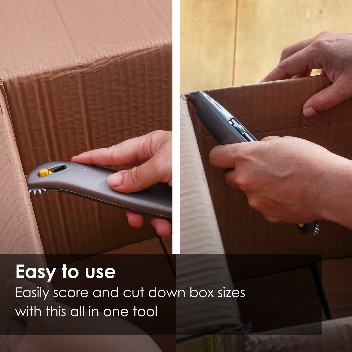 OMNI Factory carton sizer reduces box dimensions with minimal effort.