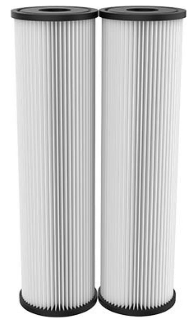 OMNIFilter RS1 pleated cellulose media delivers greater dirt-holding capacity and sustained flow.