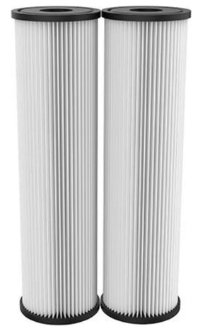 OMNIFilter RS1 pleated cellulose media delivers greater dirt-holding capacity and sustained flow.