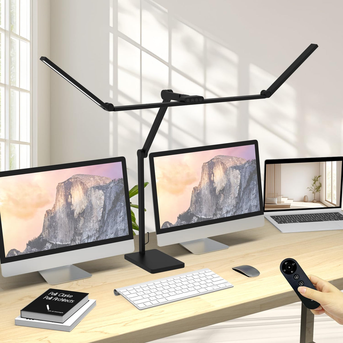 Omorepa desk lamp base provides stable support for all-day home office lighting.