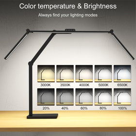 Omorepa metal base with anti-slip pads keeps the lamp secure.