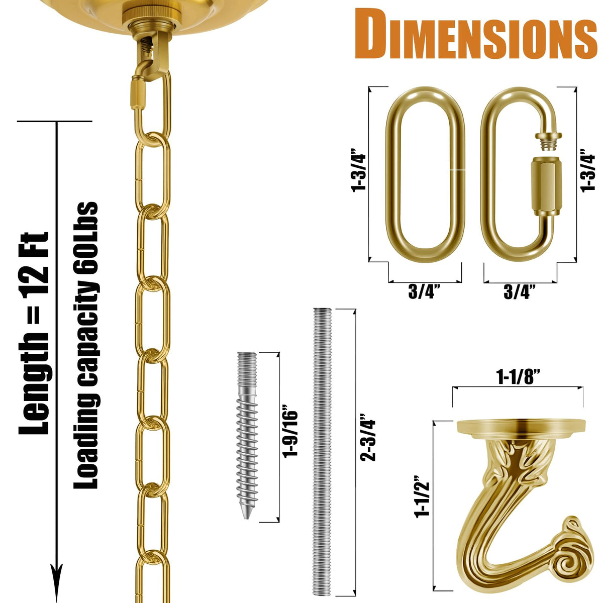Omytie swag ceiling hooks supporting a decorative fixture