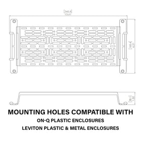 On-Q AC1050 vertical installation, versatile mounting for tight spaces.