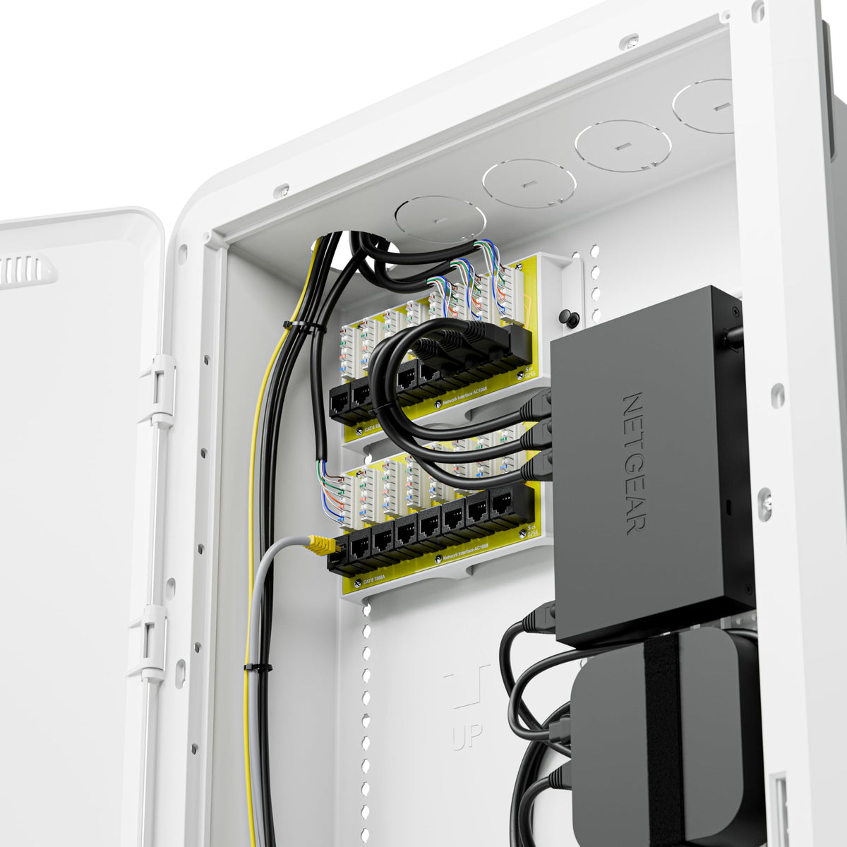 Close-up of mounting area showing compatibility with various gear.