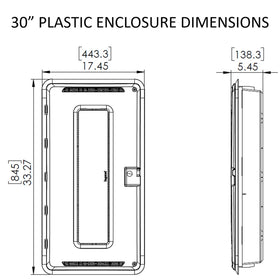 Rear-vented panel on On-Q enclosure promotes better airflow for devices.