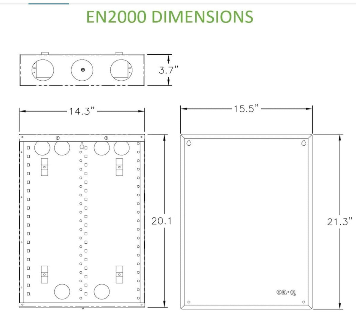 Compatibility with On-Q accessories for scalable wiring solutions