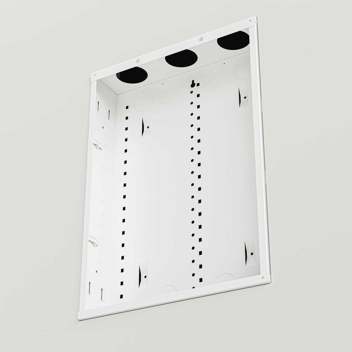 Flush or surface mounting in a sleek On-Q enclosure design