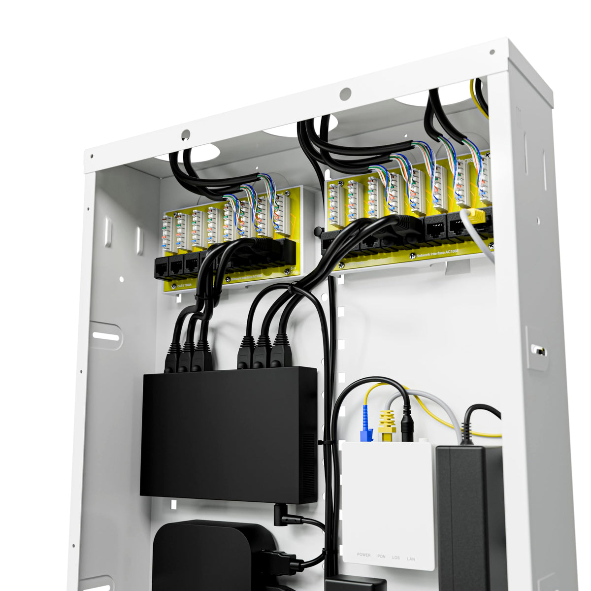 Left and right module mounting options for modular wiring with On-Q