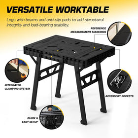 ONCUPID Express folding table folding-action showcases quick setup in seconds.