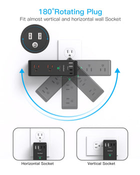One Beat surge protector six outlets for multiple devices on one hub