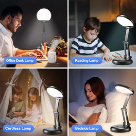 One Fire eyes-friendly non-flicker desk light reduces glare and strain.