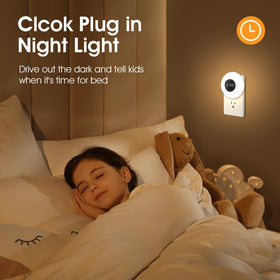 One Fire Night Light Clock remote control for easy dimming