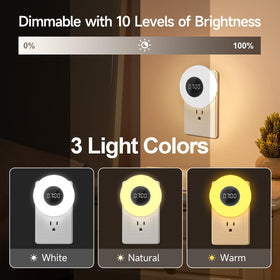 One Fire Night Light Clock with timer function for routines