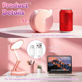 One Fire pink macaron desk lamp design adds playful style to dorm desks.