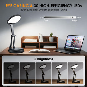 One Fire rechargeable table lamp in a compact form for versatile charging.