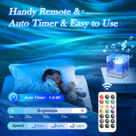 One Fire RGB night lights brighten the room with color options