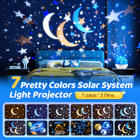One Fire night light with five films brightens kids' space imagination