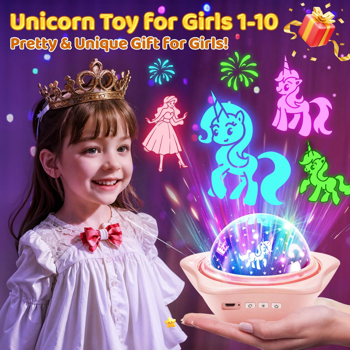 One Fire unicorn gift set presenting a whimsical princess and mermaid theme