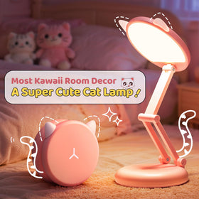 One Fire USB rechargeable desk lamp, cordless and portable for study corners.