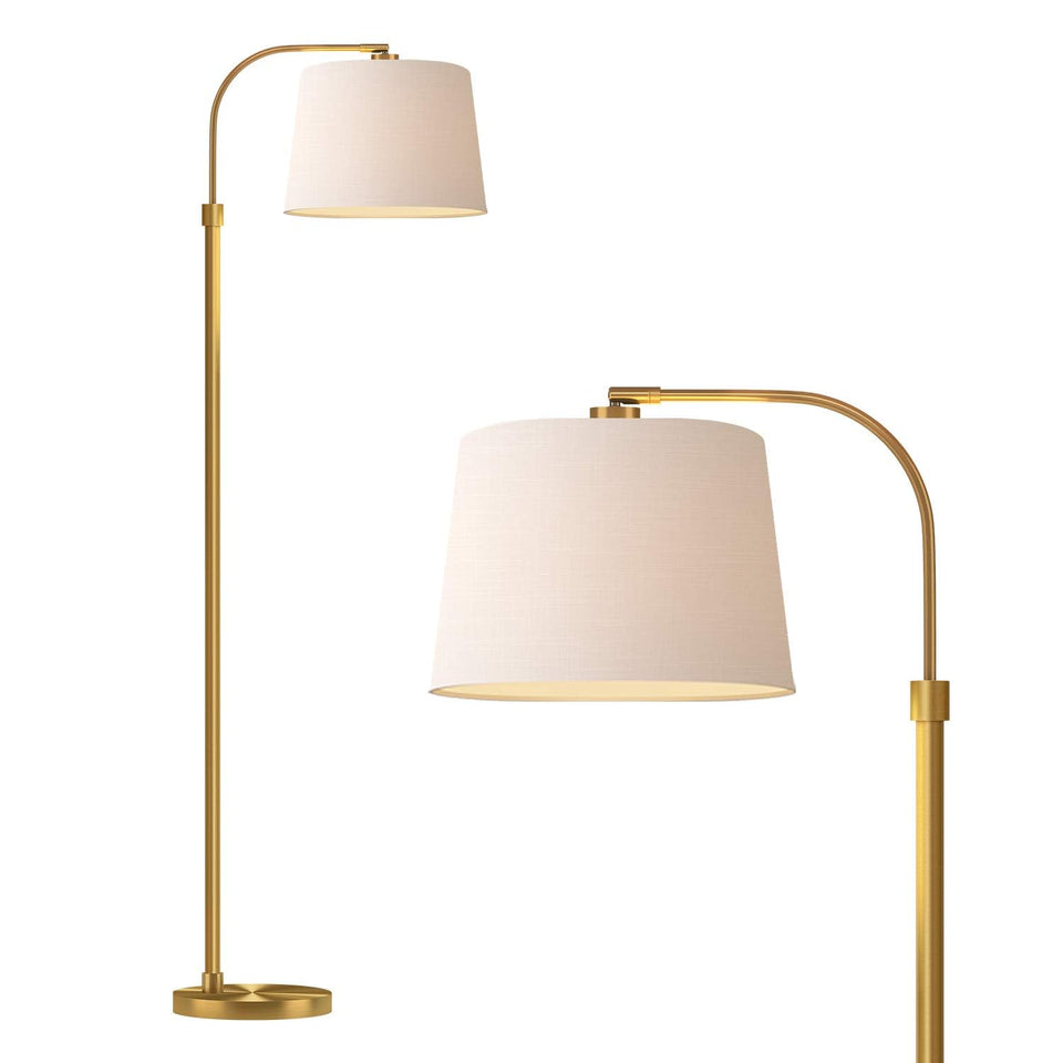 Oneach 62-inch gold arc floor lamp creates a dramatic focal point in living rooms.