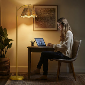 Oneach Arc Floor Lamp foot switch for easy operation from a seated position.