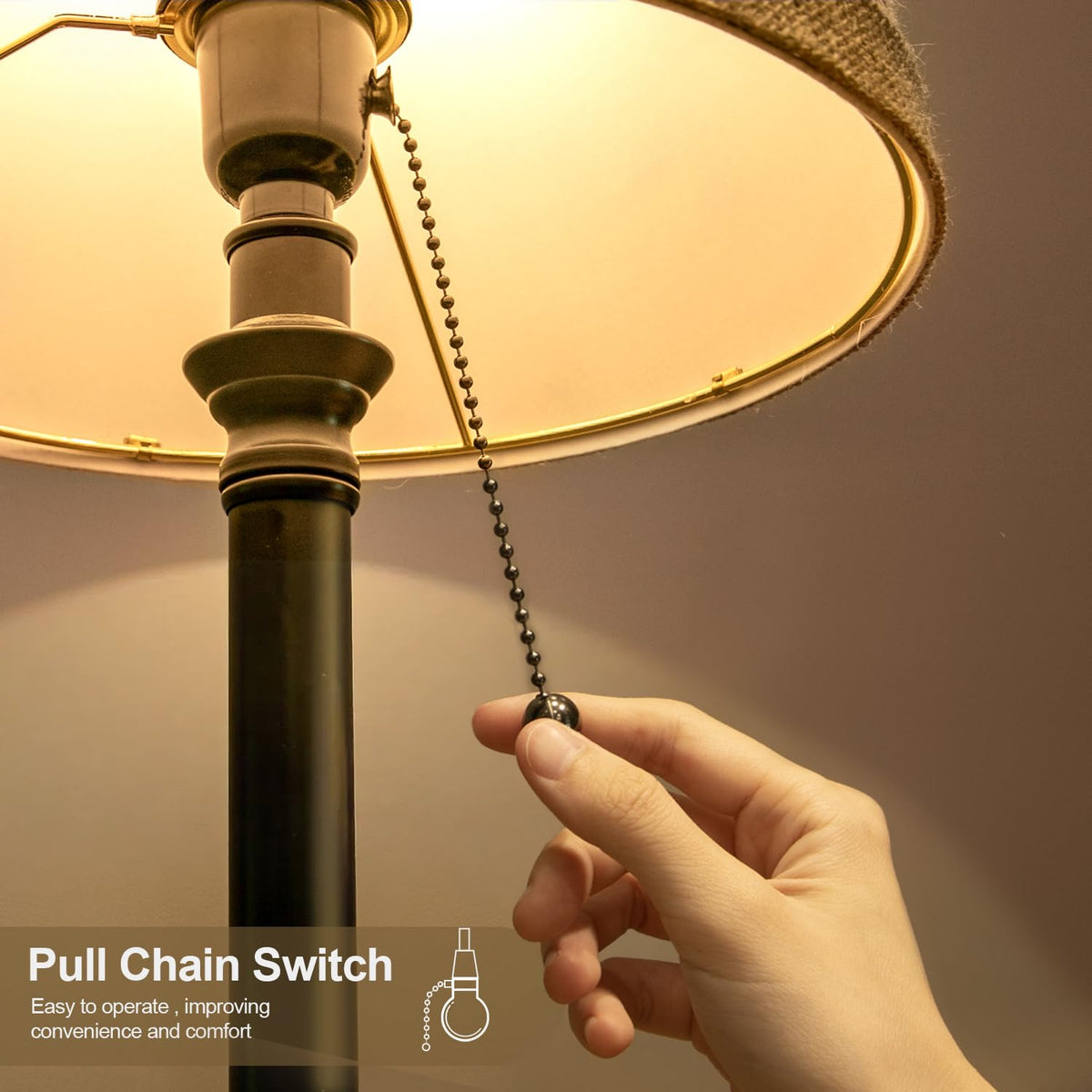 Oneach bedside lamp set of 2 on nightstand ready to use.