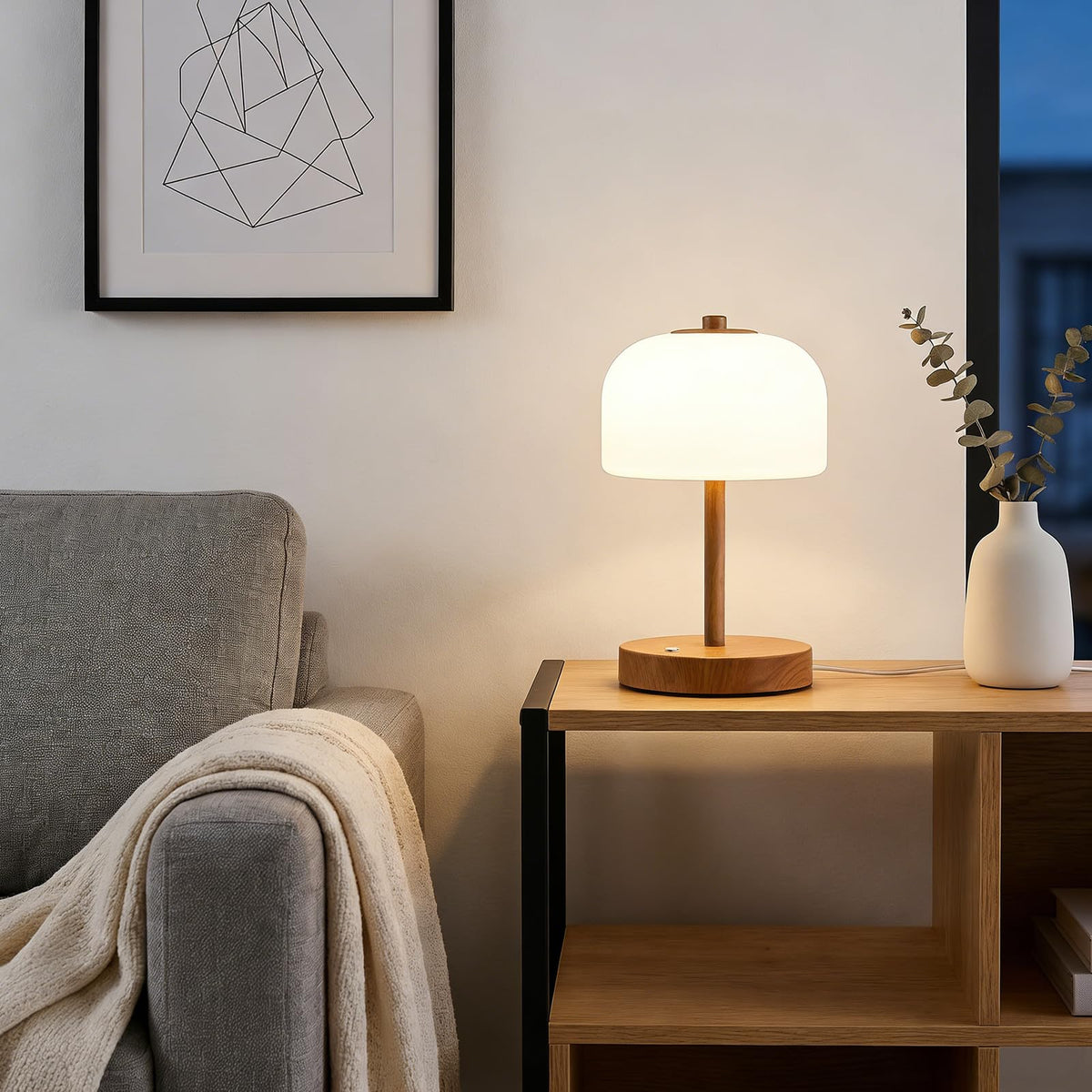 Oneach corded electric design lamp requires plug-in power for reliability
