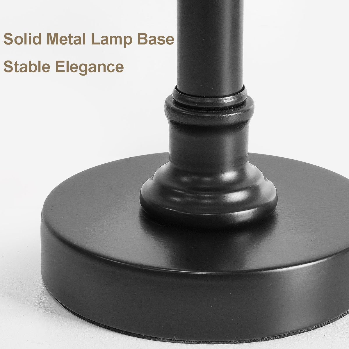 Oneach desk reading lamp provides focused light for study.