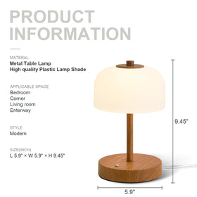 Oneach dimmable LED bedside lamp emits smooth, warm radiance