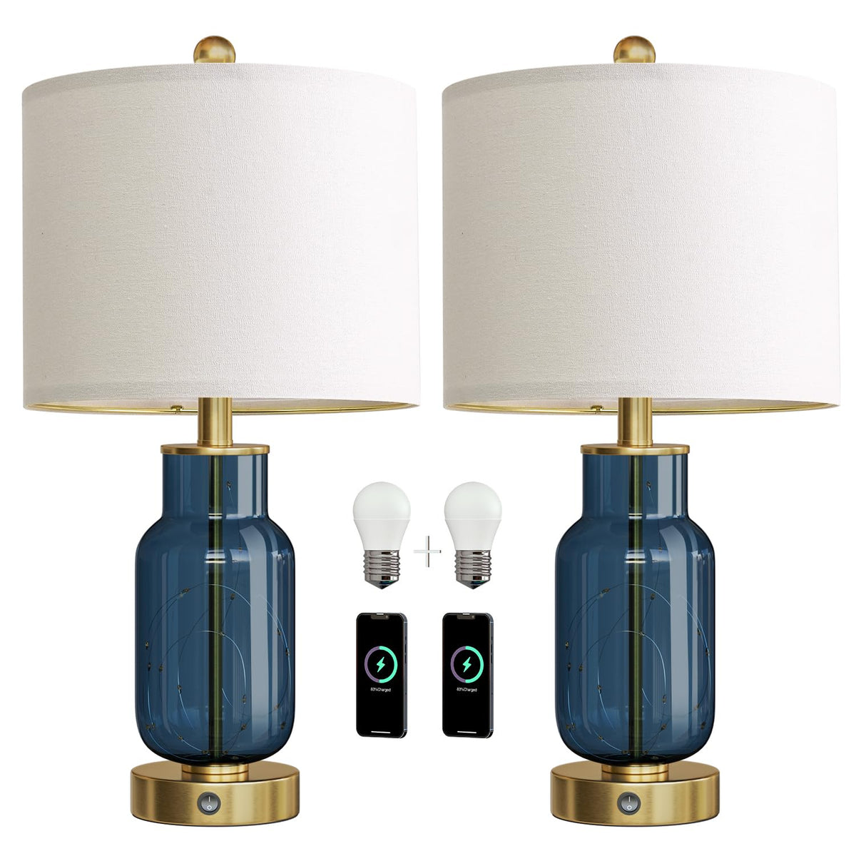 Independent switches control main light and night light separately