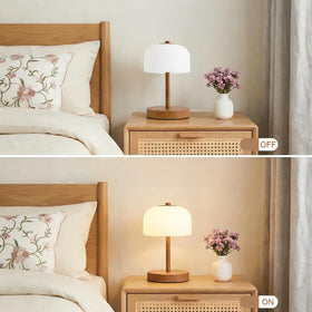 Oneach lamp with USB A+C ports keeps devices charged at the bedside