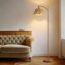 Oneach Rattan Shade handwoven detail emphasizes natural fibers and warm glow.