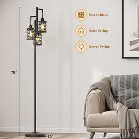 Oneach stepless dimming knob on body for adjustable brightness